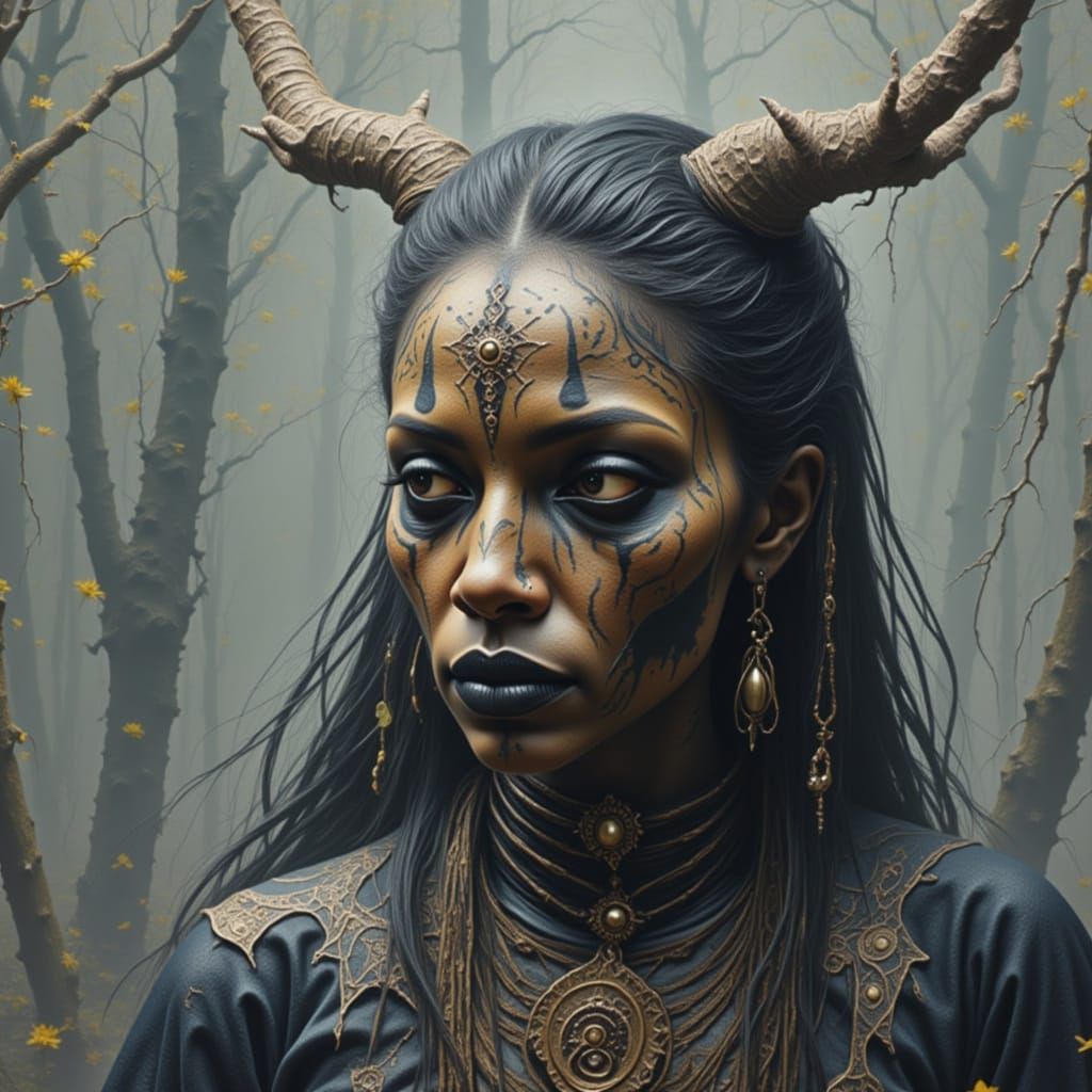 Mysterious Voodoo Rituals Depicted in AI Art