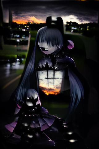 Abstract Darkness: Minimalist AI Art