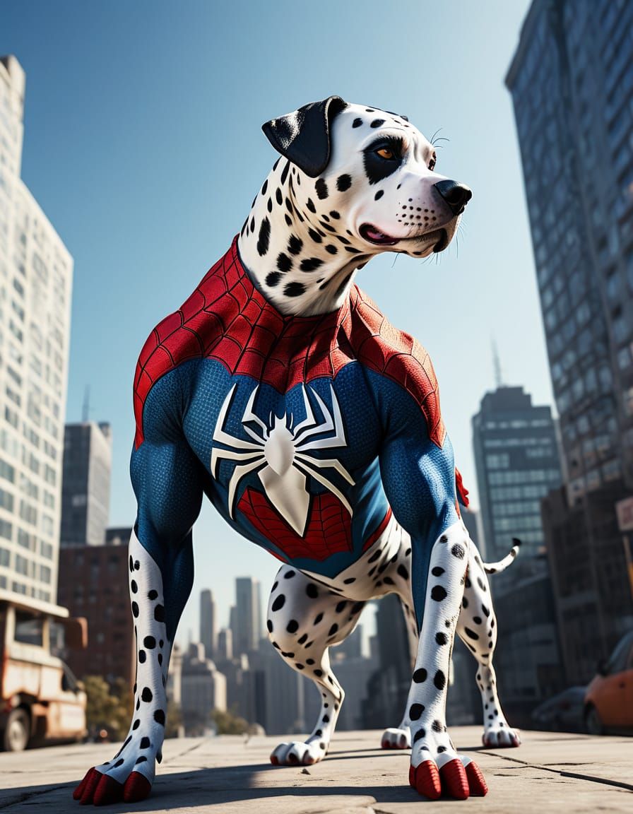 Spiderman Dalmatian Costume Concept Art