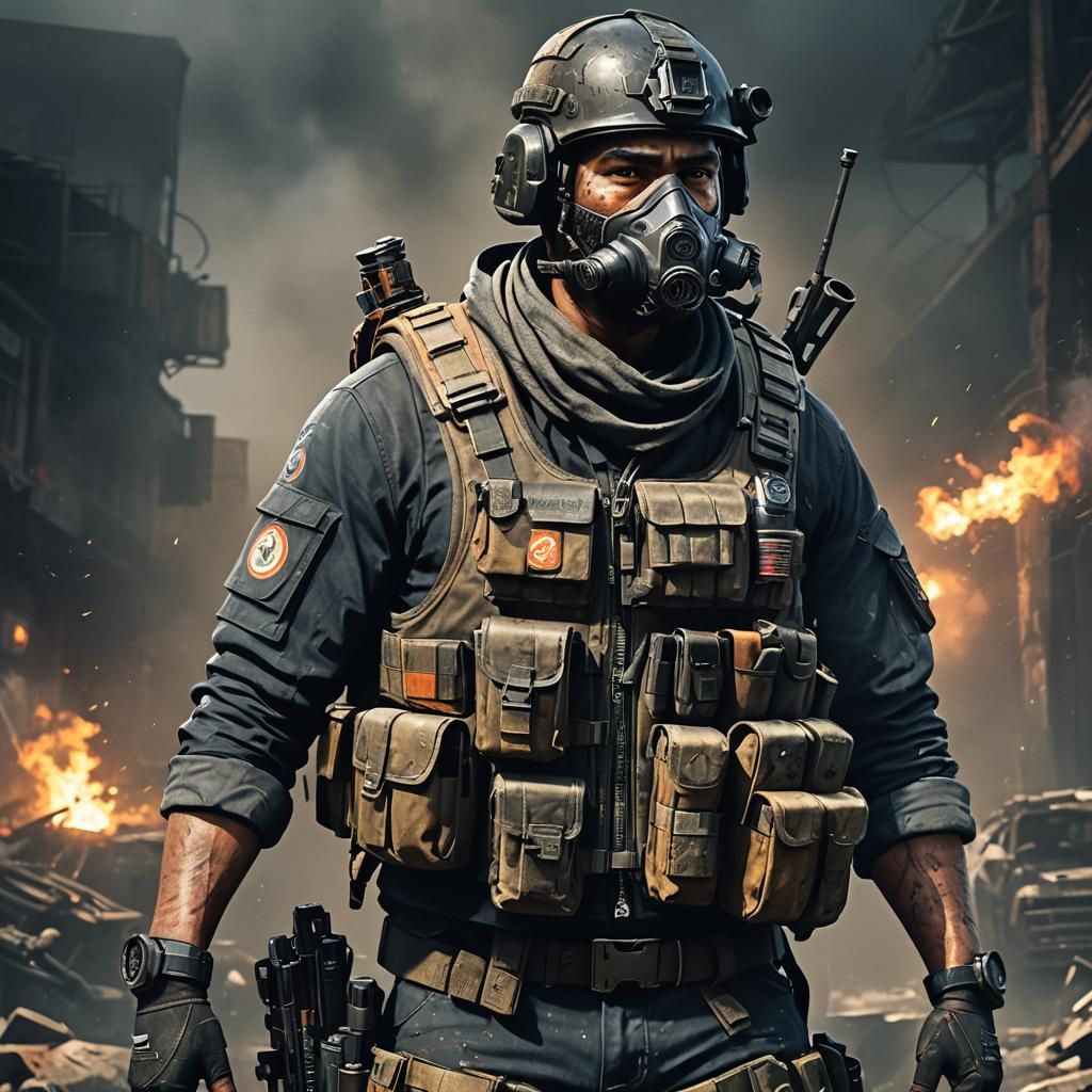 Division 2 Soldier Concept Art: Gritty Tactical Realism