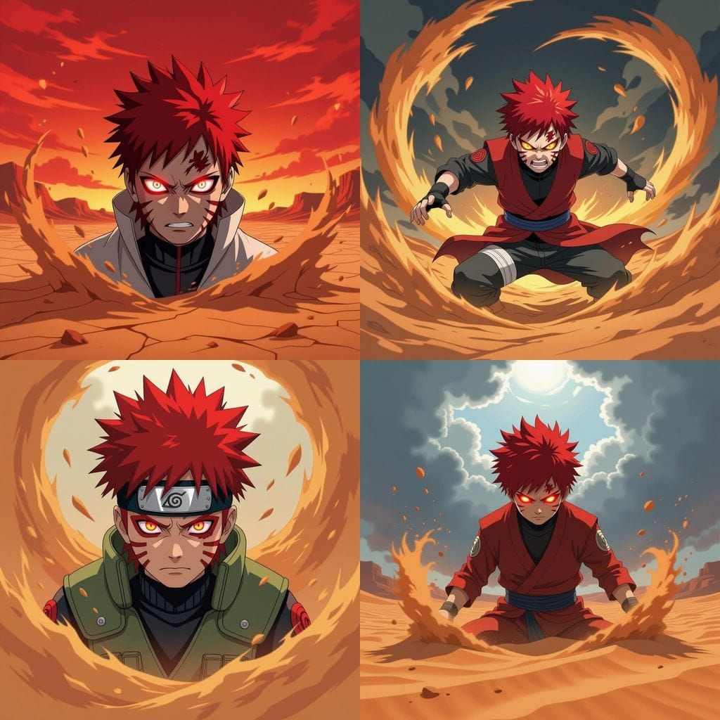 Gaara Unleashes Intense Rage
