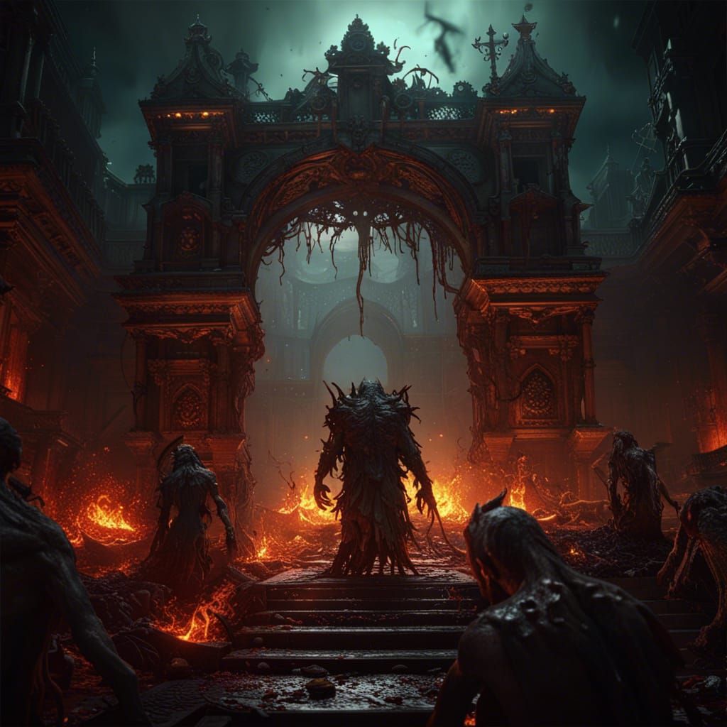 Ghosts and Zombies in Hell: Dark Fantasy Art