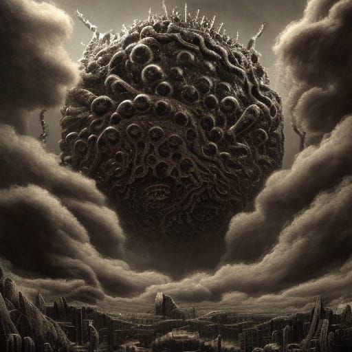 Azathoth at the End of Time: Digital Matte Painting