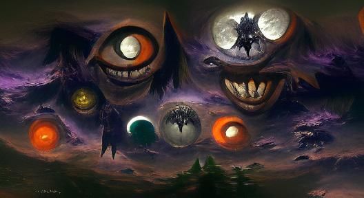 Sinister Majora's Mask Moon Panorama