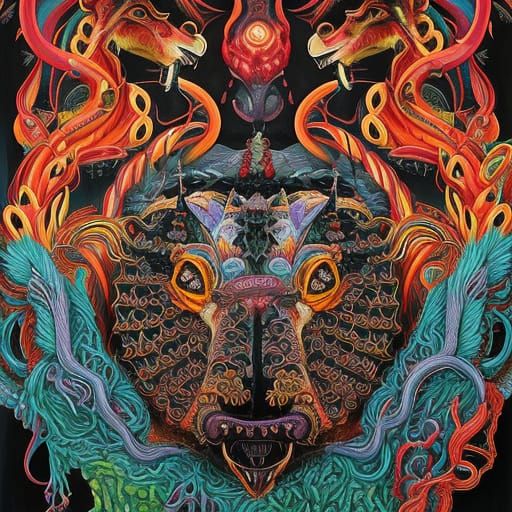 Gastroesophageal Goat: Spooky Fairytale Horror Art