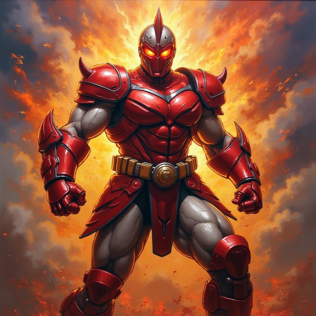 Epic Super Sentai Warrior in Spartan Armor