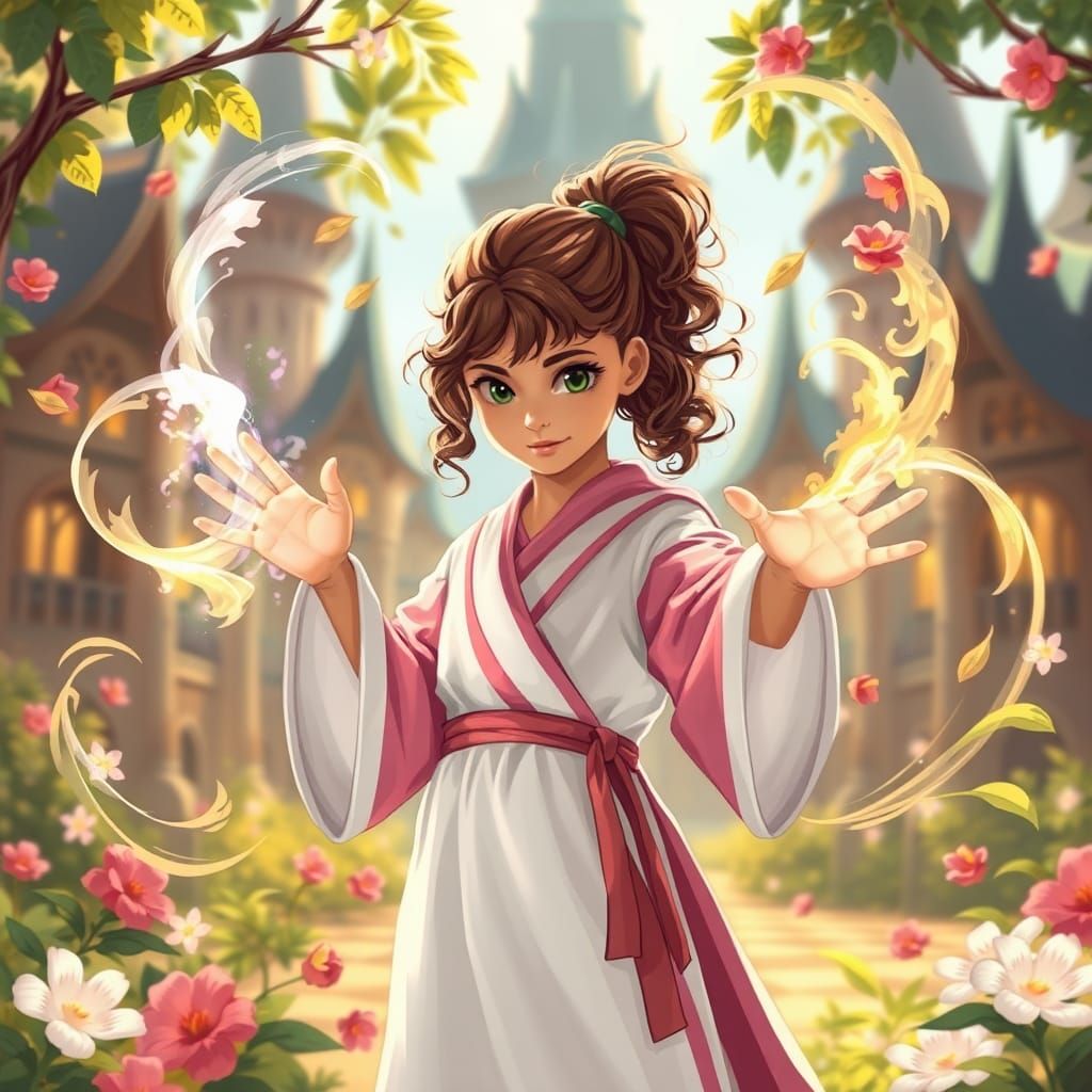 Sorceress Casting Unicorn Spell in Wizard City