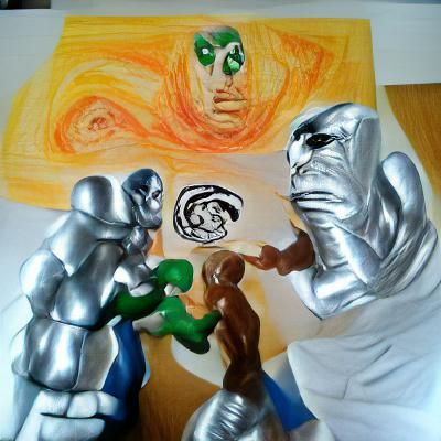 Fantastic Four vs Dr Doom Comic Book Cover