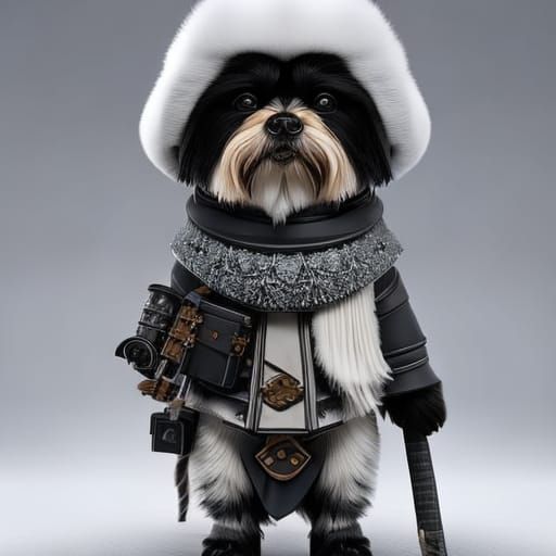 Shih Tzu Adventurer in Photorealistic Digital Art