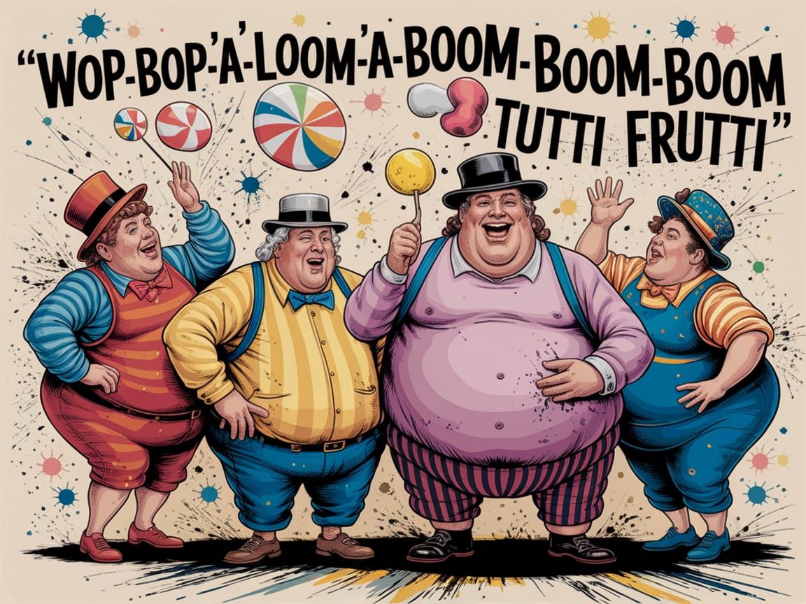 Expressive Abstract Scene with Bold Brushstrokes