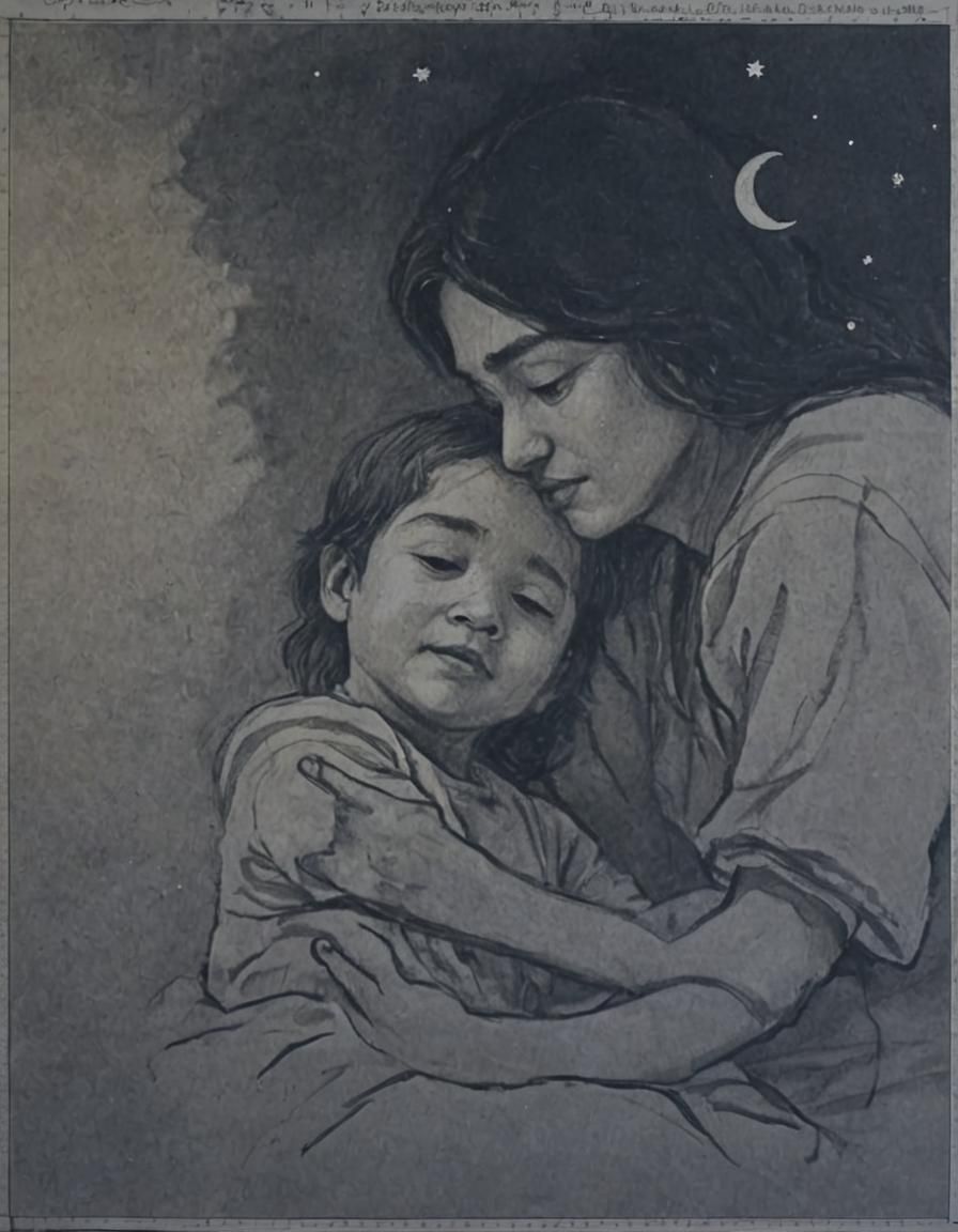 Drawing of Mother and Son Connection