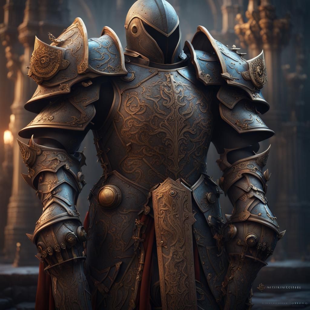Fantastical Arms and Armour in Detailed Matte Painting