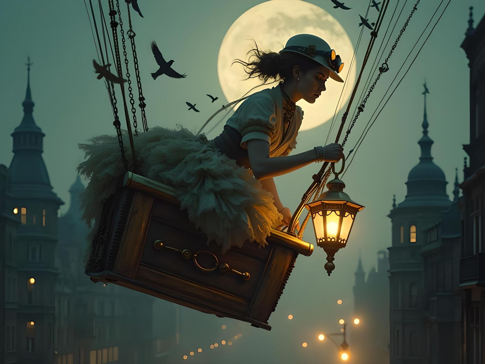 Steampunk Aeronaut's London Balloon Ride