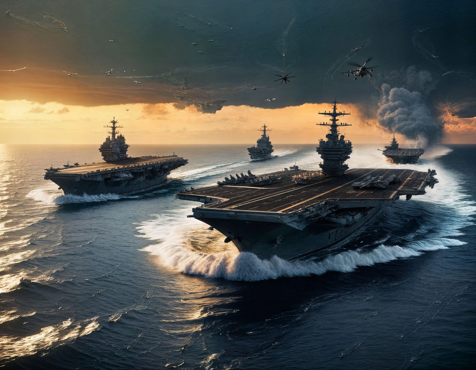 Aircraft Carrier Underway