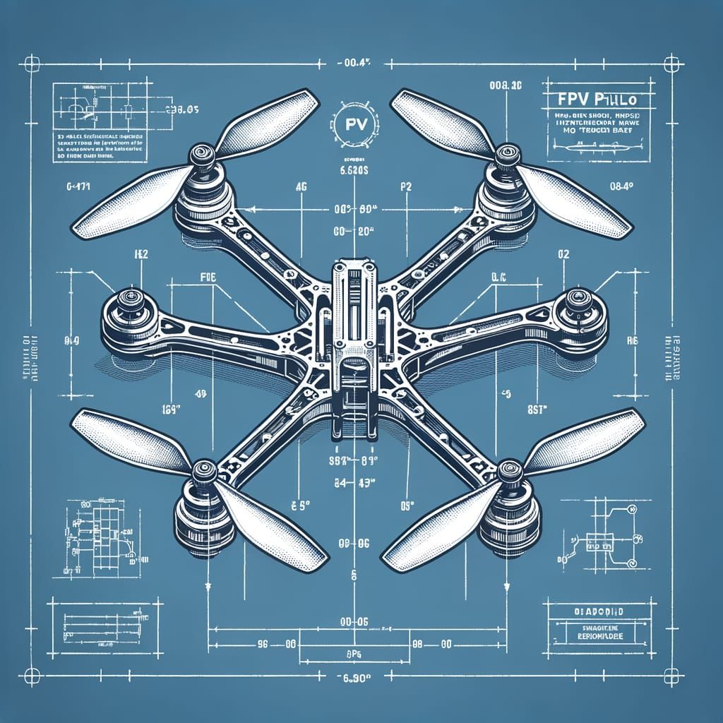 FPV Quadcopter Blueprint: Stretched X-Frame Design