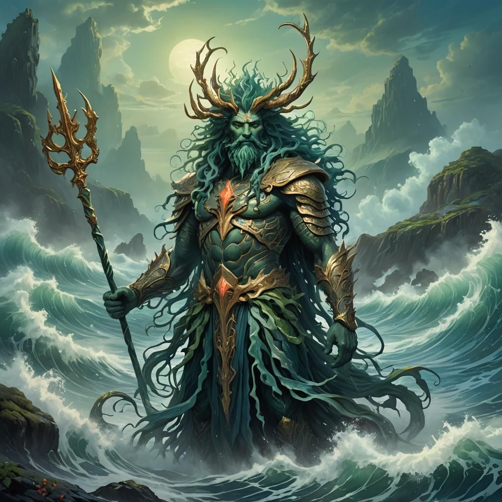 Sea God Concept Art in Unreal Engine 5