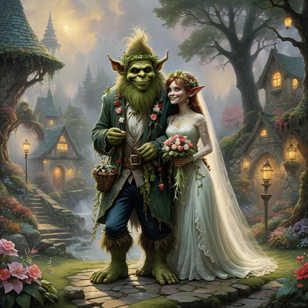 Troll Wedding in Ethereal Fantasy Style