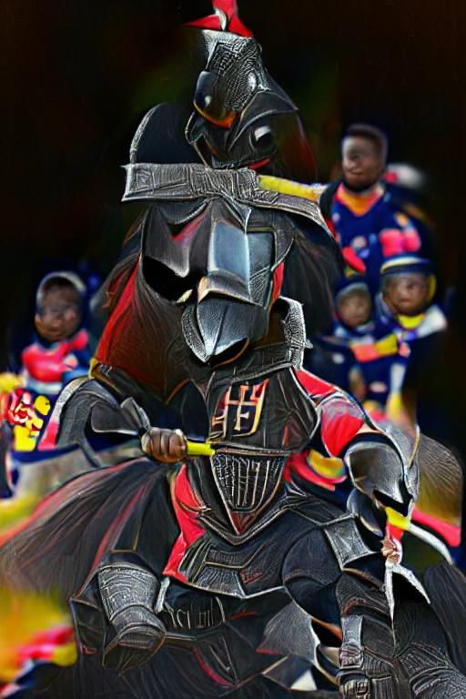 Black Knight in Dark Armor