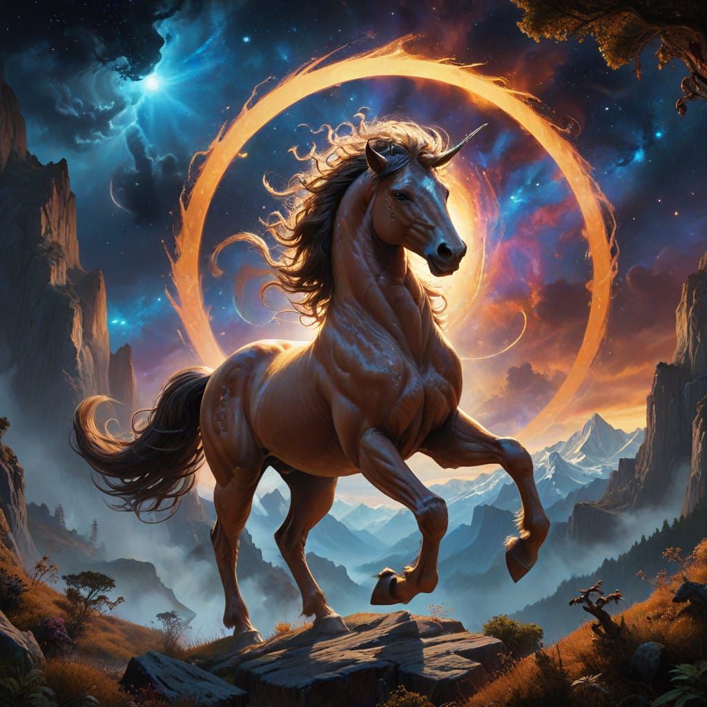 Regal Centaur Emerges from Dreamscape