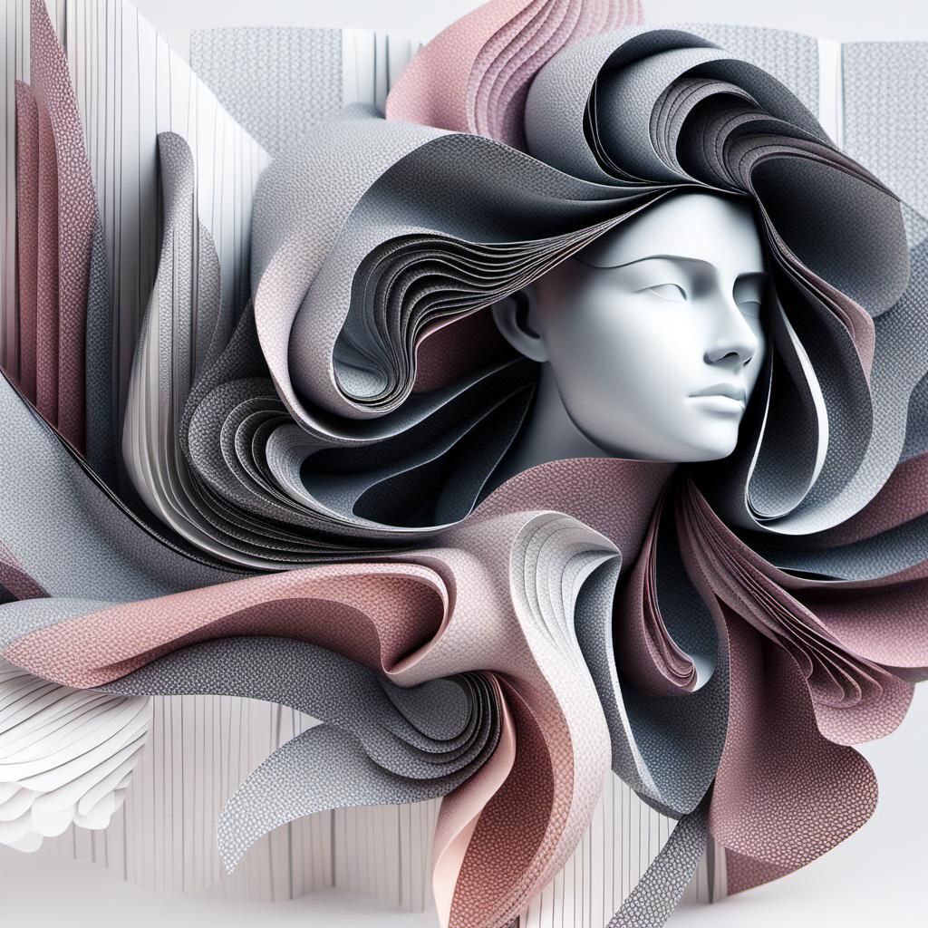 Mesmerizing Origami Papercraft with Fractal Zentangle Patter...