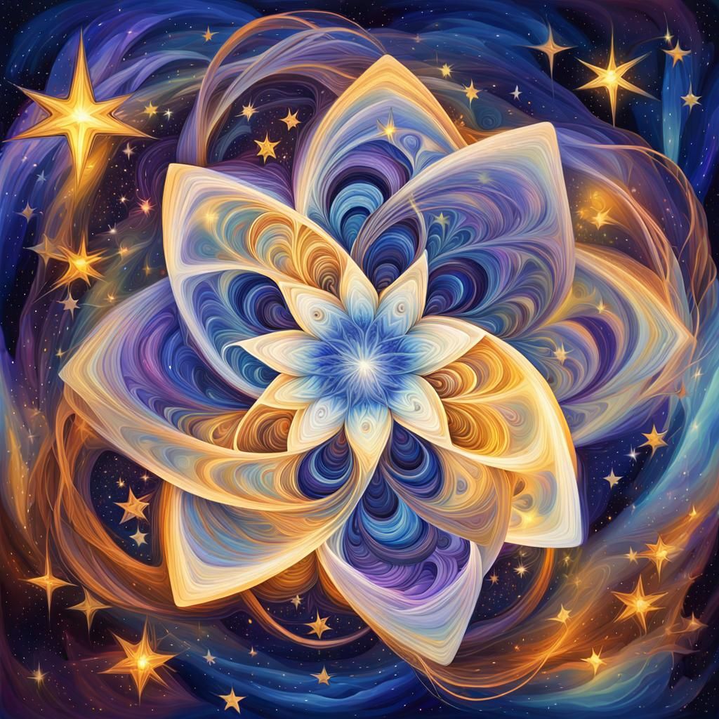 Blue Star Creates Galactic Dreamscape