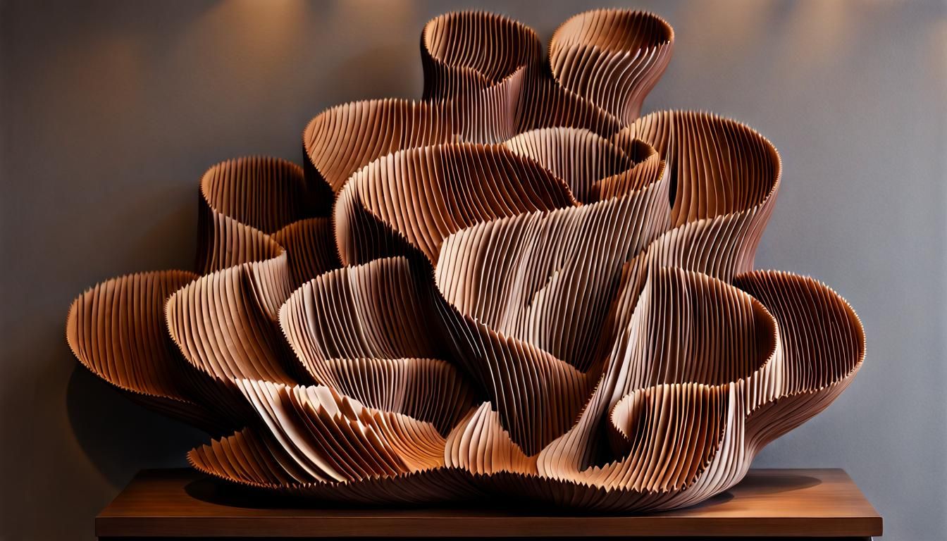Chocolate Shaving Sculpture: Culinary Art