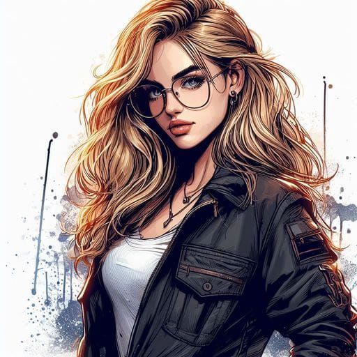 Spanish Girl in Black Jacket as Splash Art
