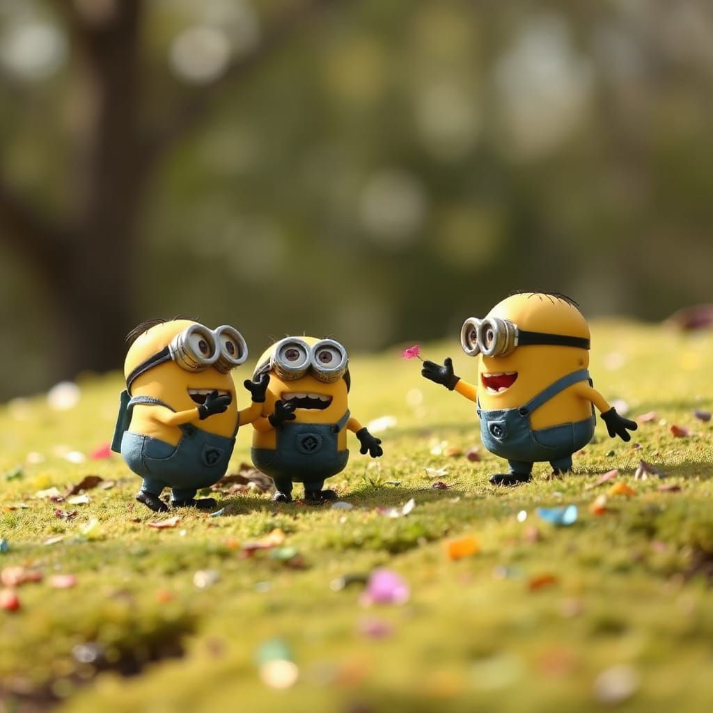 Minion Microbes Engage in Silly Activities