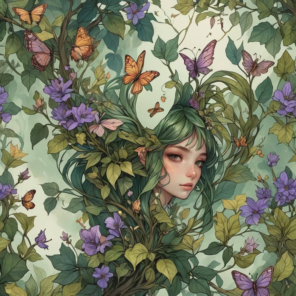 Enchanting Fae Creature in a Mystical Forest