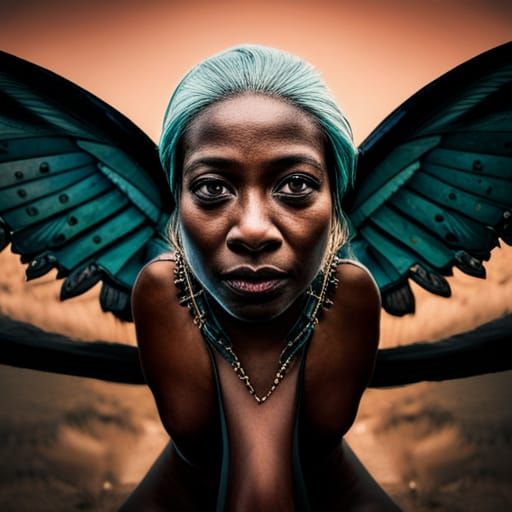 Ītzpāpālōtl: Aztec Obsidian Butterfly Goddess Portrait