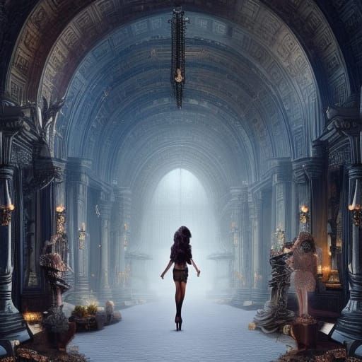 Dramatic High Heels in Digital Matte Painting