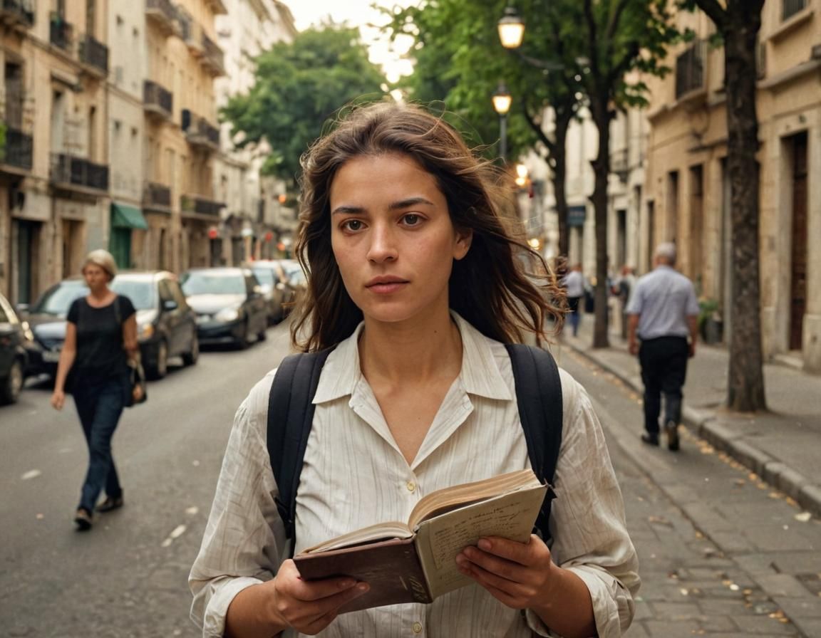 Woman with Diary: Naturalistic Portrait Photography