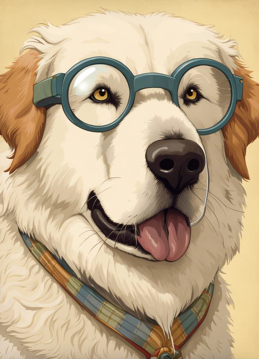 Four Eyed Great Pyrenees
