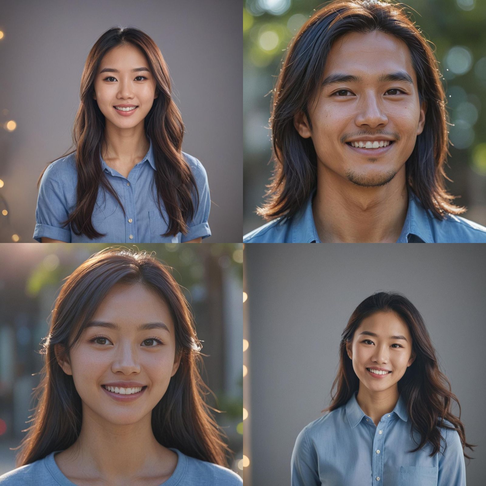 Virtual Influencer Headshot in 3D with Bokeh