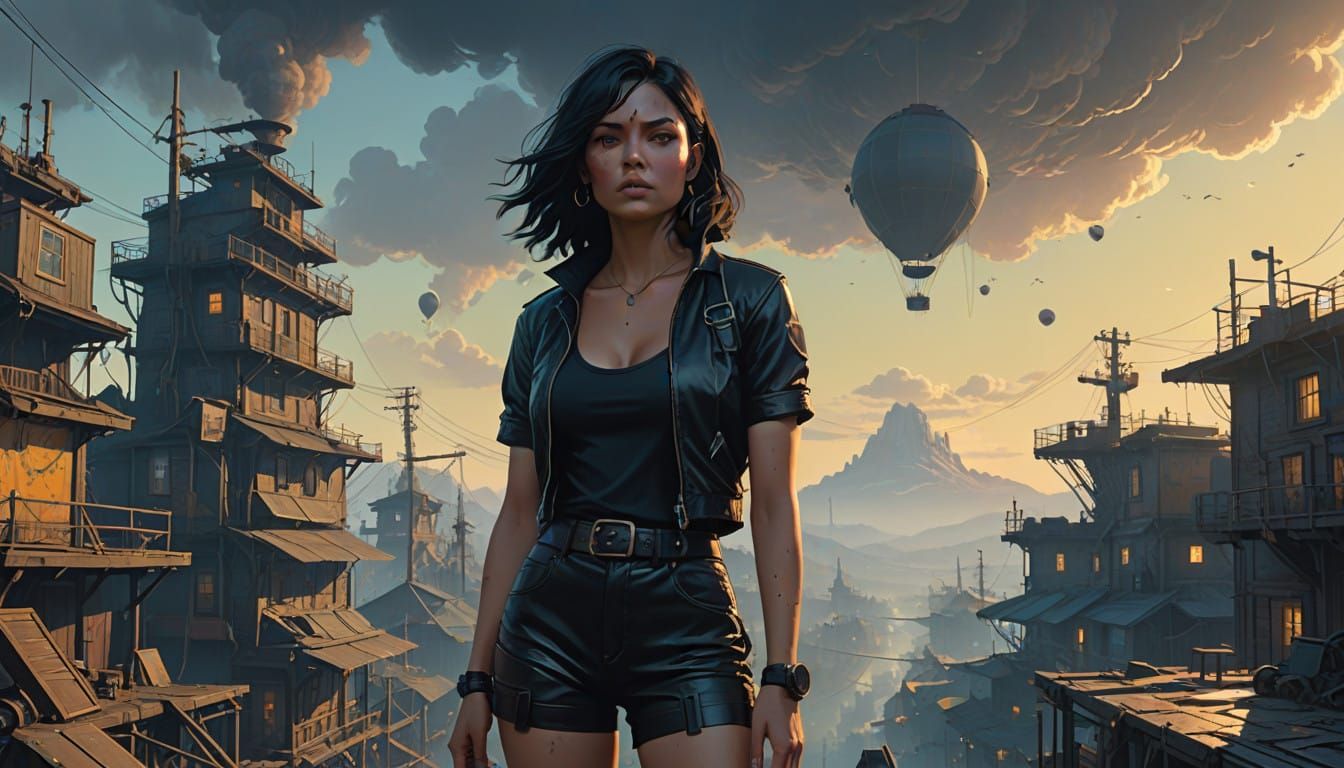 Ethereal Fantasy Woman in Hyper-Realistic, Dreamlike Scene