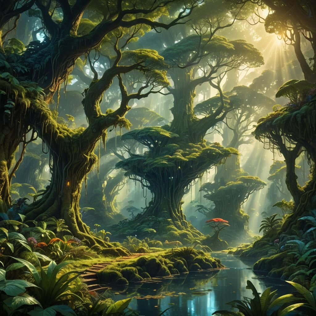 Lush Forest Reveals Fantastical Hidden World
