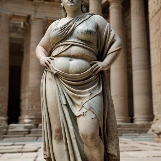 Ancient Roman Woman in Toga: Professional Photography