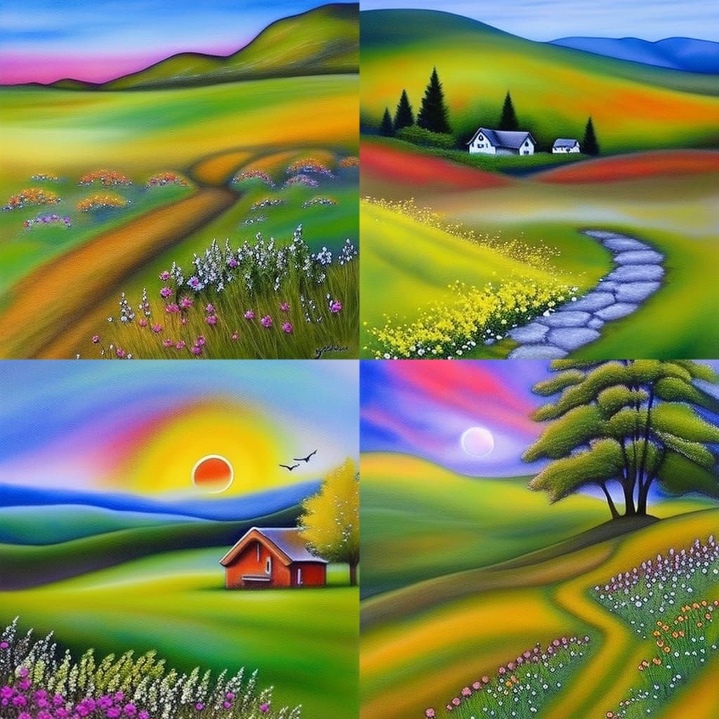 Seasons Changing in Fantastical Countryside Cottage