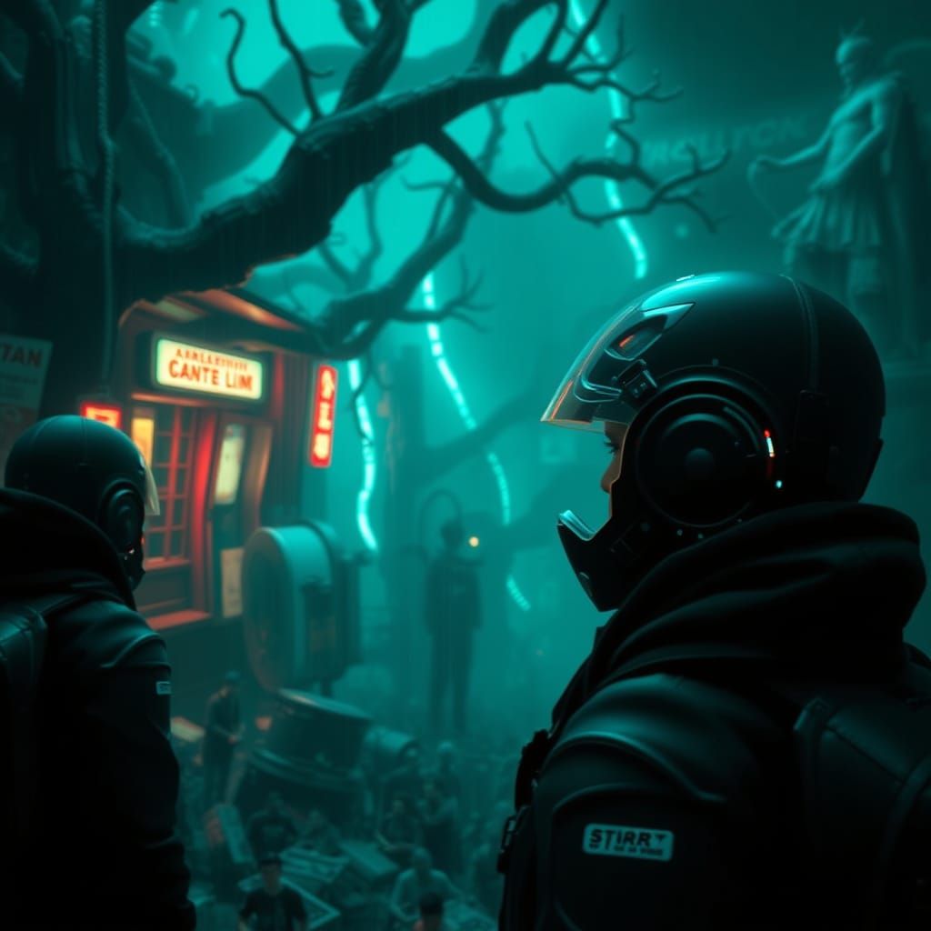 Turquoise Dreamscape in Hyperrealistic Digital Art Style