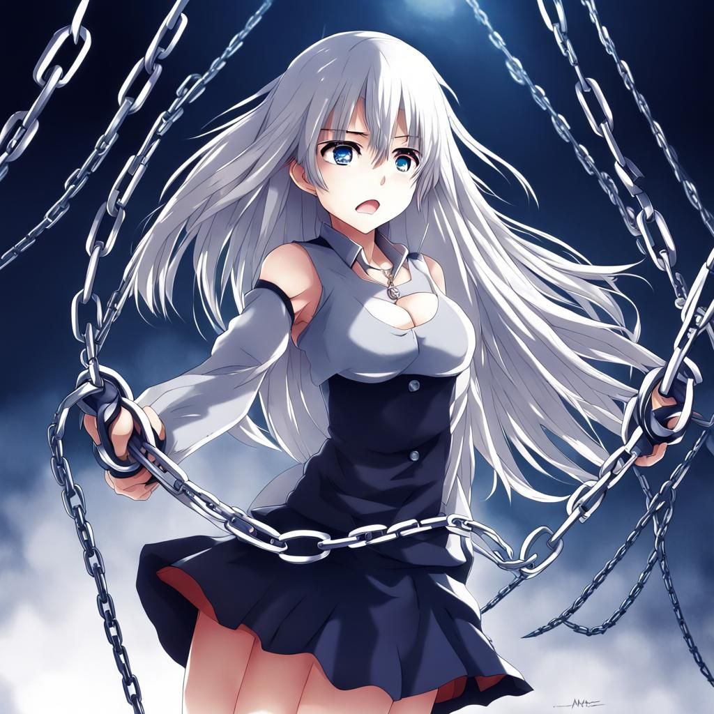 Breaking Chains: Anime Style Liberation Art