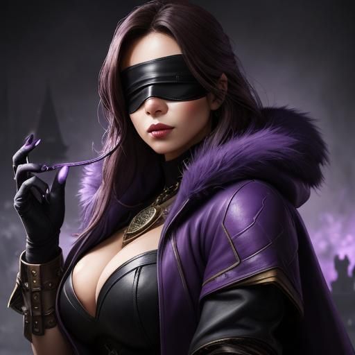 Triangular Faced Woman in Alchemist Laboratory