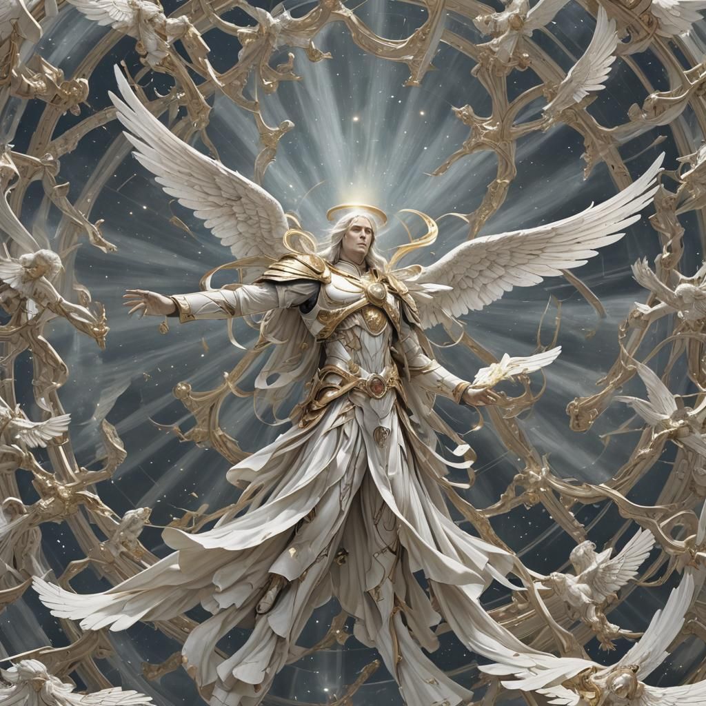 Ethereal Warp Angel Generated by AI