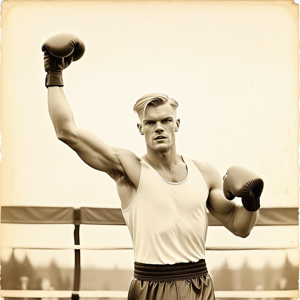 Blond boxer