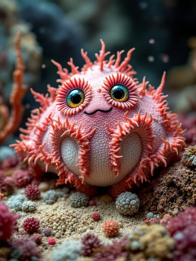 Gorgeously Happy Superzoan Bryozoan in Huge Pantaloons ShabbyChicUrthiere