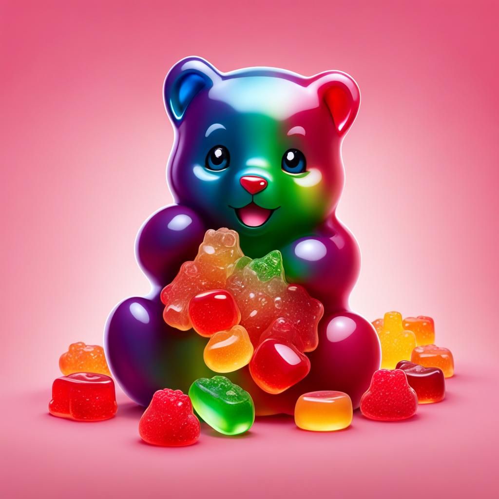 Gummy Bear Cannibalism: Kitten's Sweet Snack