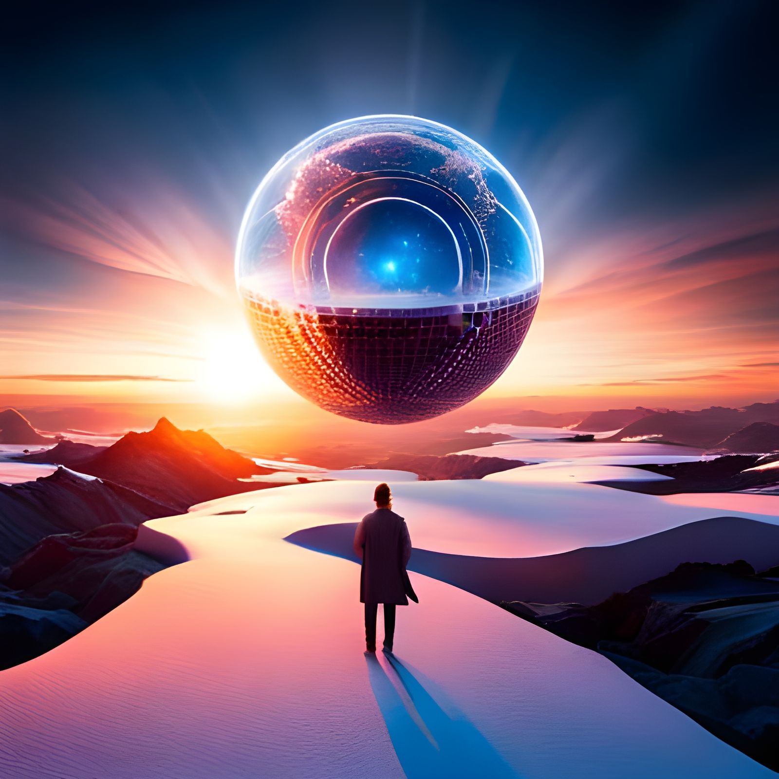 Quantum Computer in a Tesseract with Power Sphere