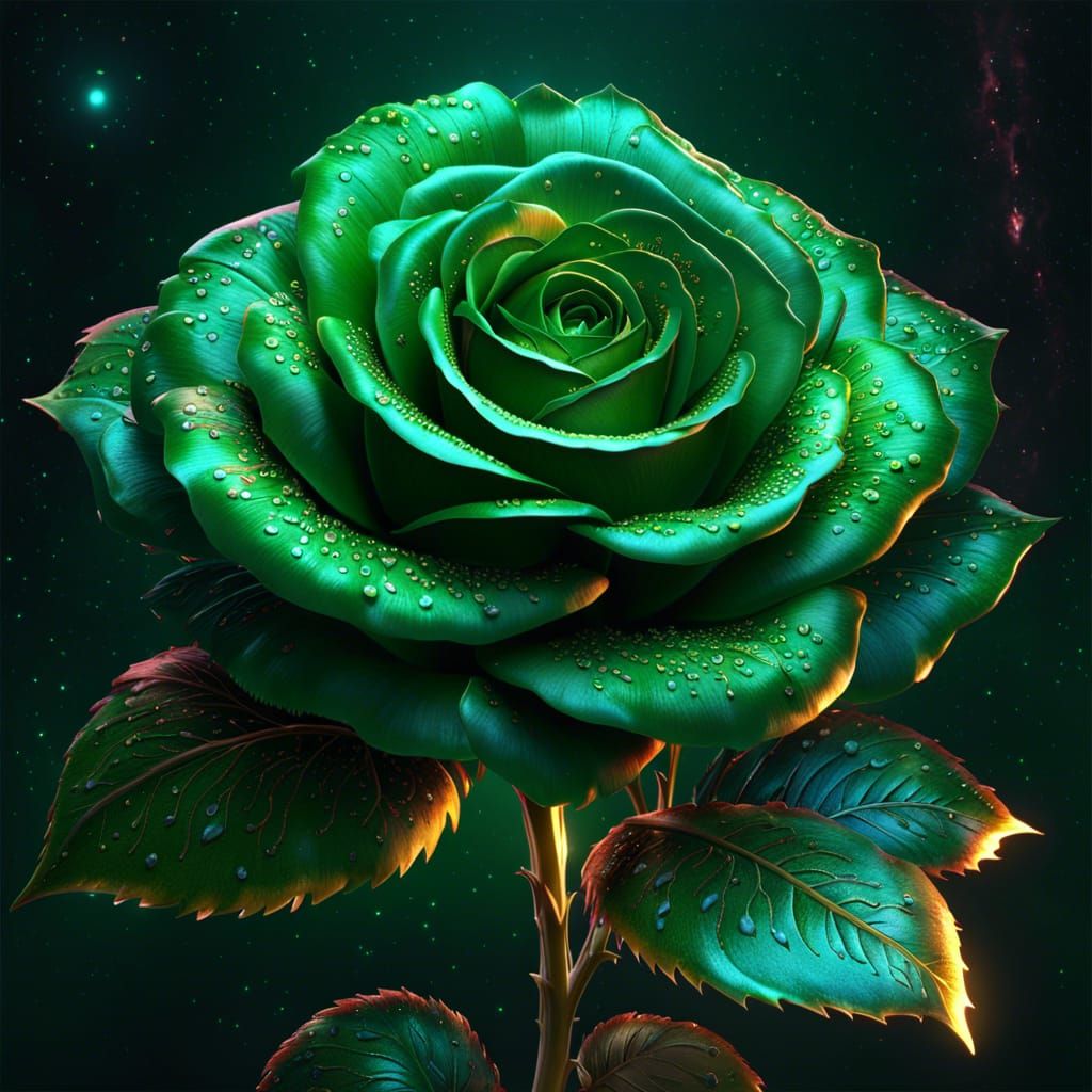 Green rose