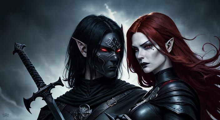 Gothic Goddesses in Dark Fantasy Comic Book Art