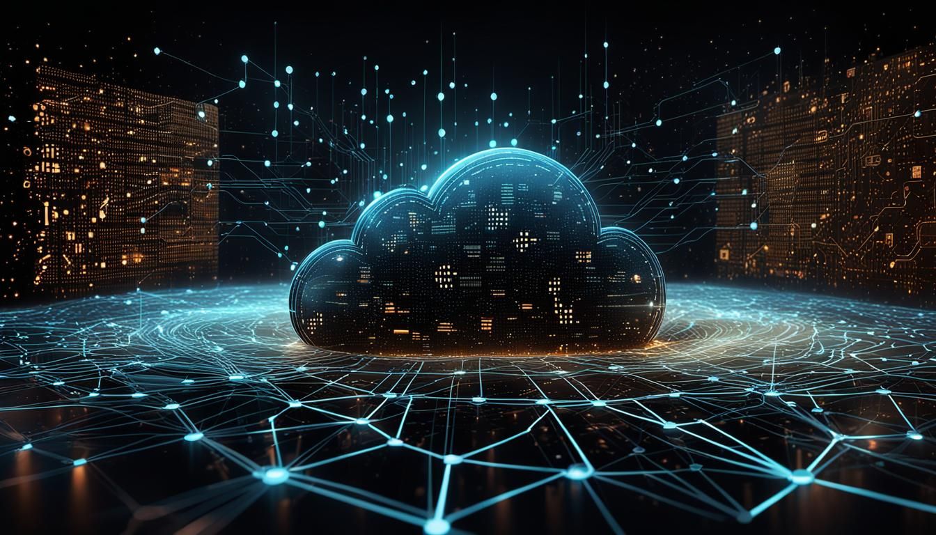 Futuristic 3D Cloud Computing and Digital Network