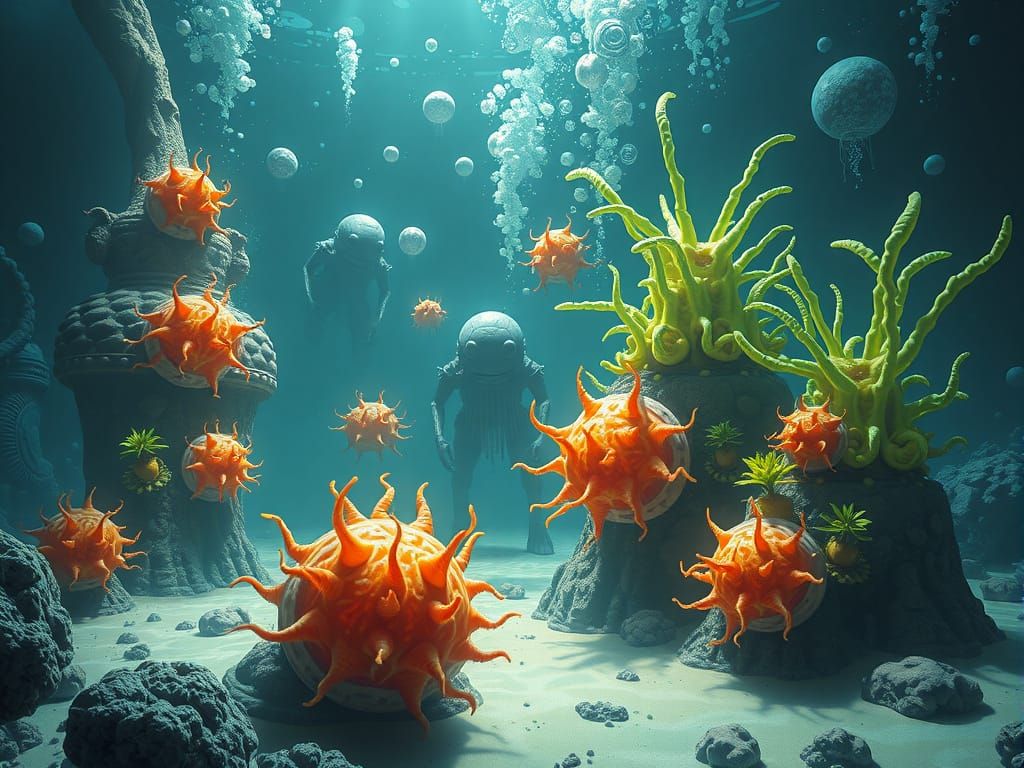 Battle for Control of the Undersea Arcology on Planet X